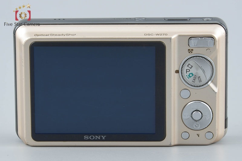 SONY Cyber-shot DSC-W270 Gold Digital Camera [Japanese Language Only] from Japan