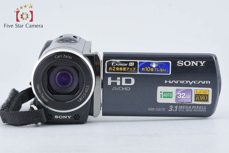 Sony Handycam HDR-CX170 Black Video Camera [Japanese Language Only] from Japan