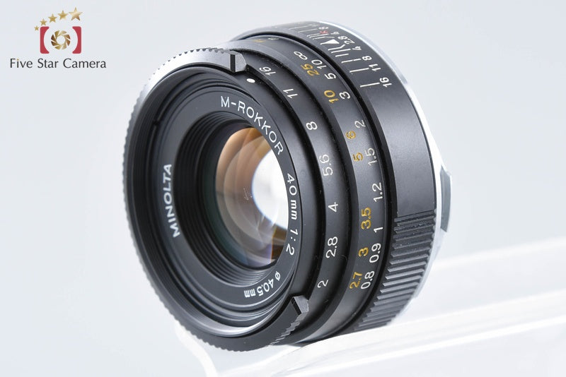 MINOLTA M-ROKKOR 40mm f/2 Leica M Mount Lens from Japan