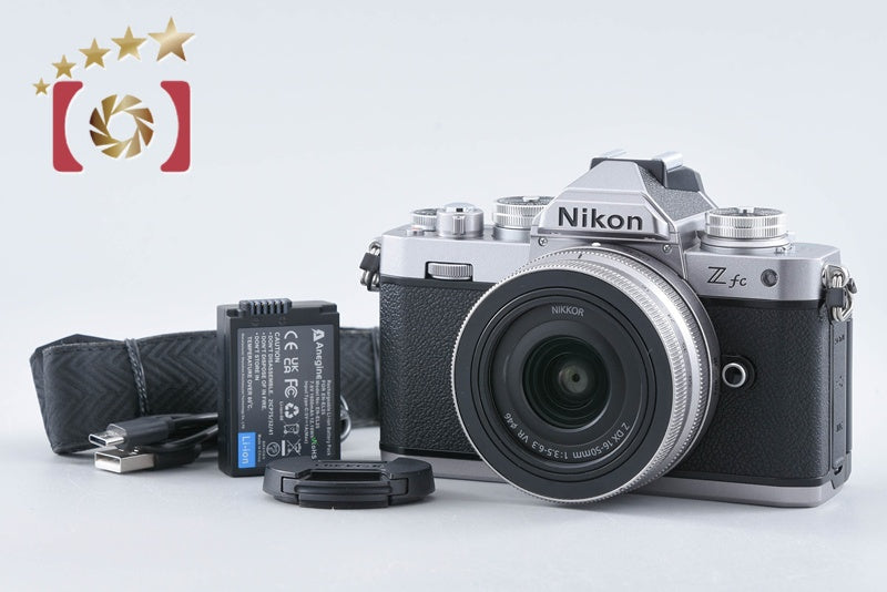 "Shutter count 394" Nikon Z fc Silver 20.9 MP 16-50 VR Lens from Japan