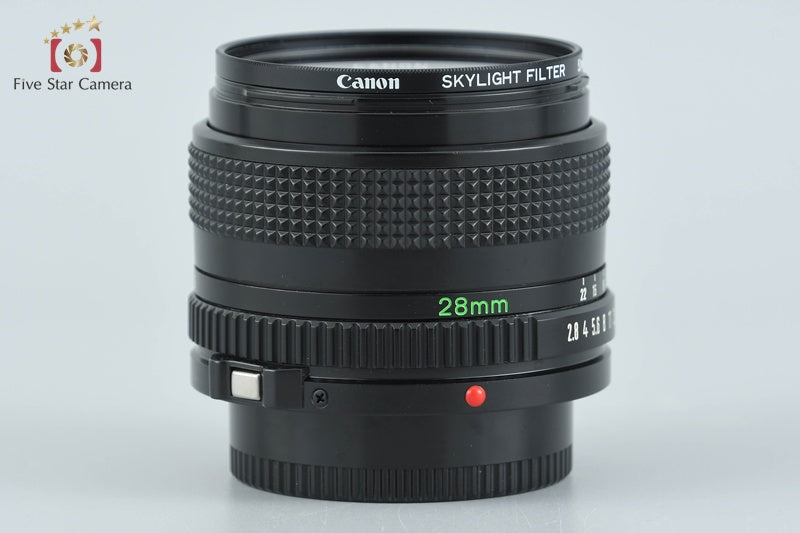Canon New FD 28mm f/2.8 from Japan