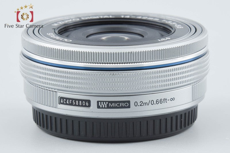 Olympus M.ZUIKO DIGITAL ED 14-42mm f/3.5-5.6 EZ Silver from Japan