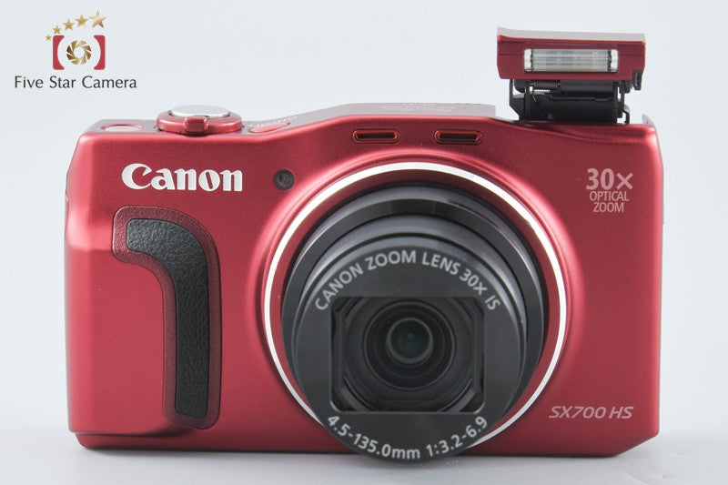 Canon PowerShot SX700 HS Red 16.1 MP Digital Camera from Japan