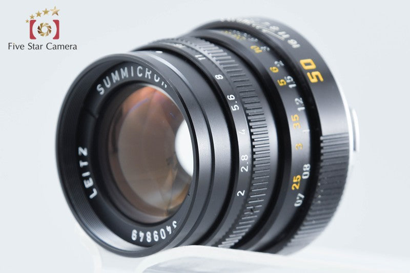 Leica SUMMICRON-M 50mm f/2 3rd Black E39 from Japan