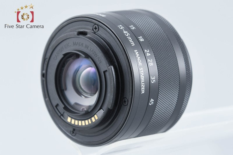 Canon EOS M White 18.0 MP Mirrorless Camera EF-M 15-45 IS STM Lens from Japan