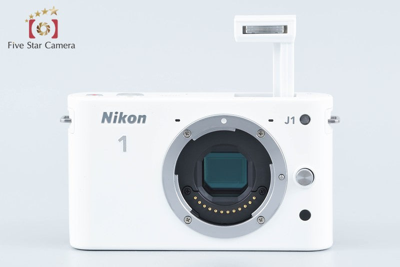 Nikon 1 J1 White 10.1 MP Digital Camera 10-30 Lens from Japan