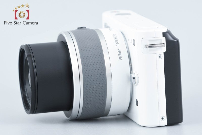 Nikon 1 J1 White 10.1 MP Digital Camera 10-30 Lens from Japan