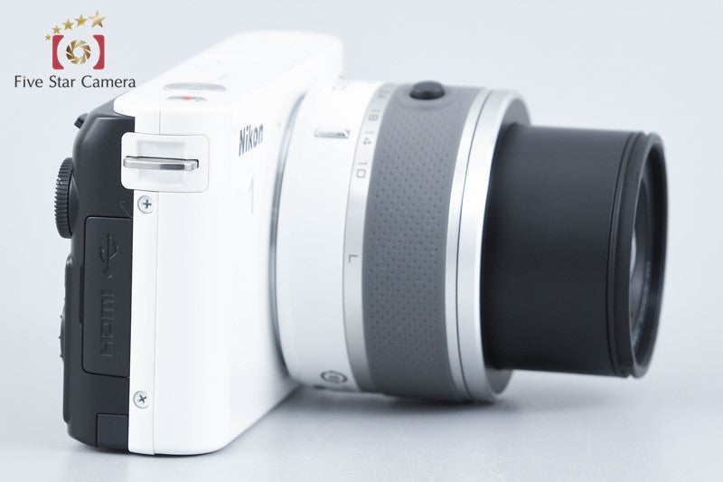 Nikon 1 J1 White 10.1 MP Digital Camera 10-30 Lens from Japan