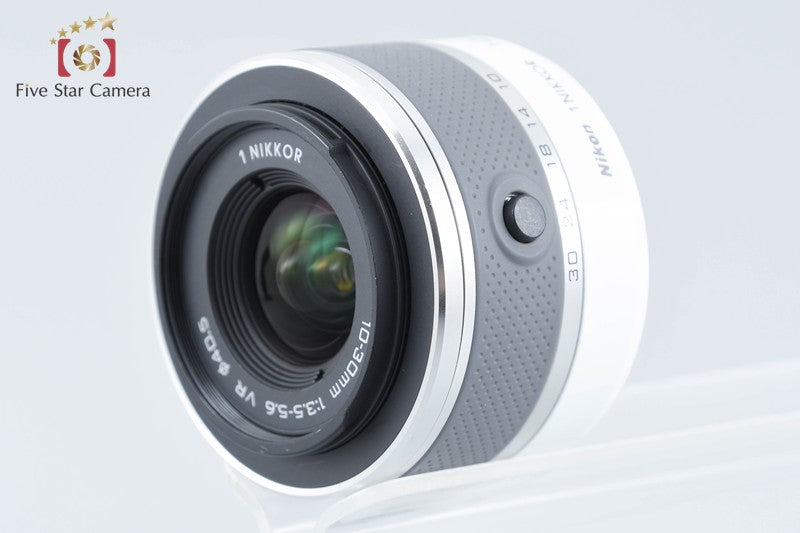 Nikon 1 J1 White 10.1 MP Digital Camera 10-30 Lens from Japan
