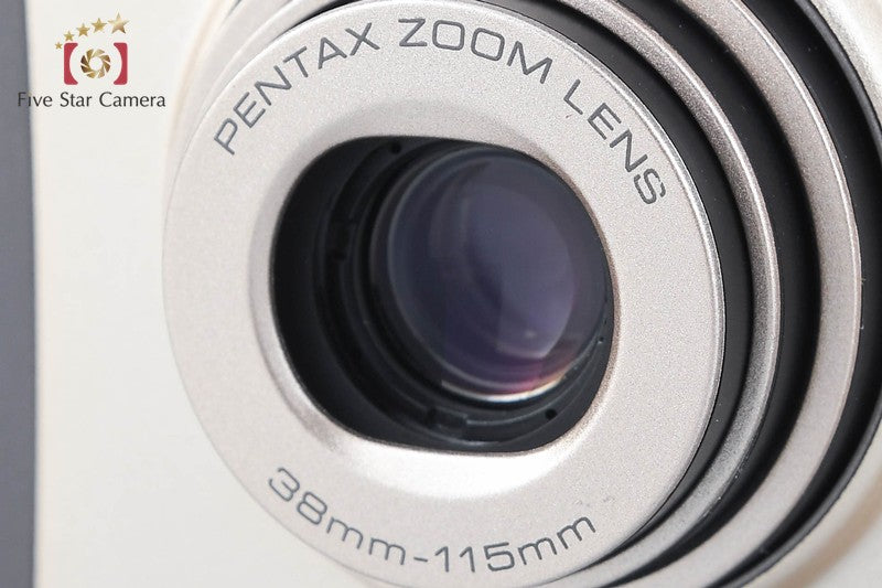 Pentax ESPIO 115M Silver 35mm Point & Shoot Film Camera from Japan