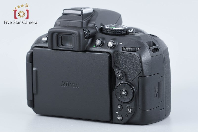 "Count 3,536" Nikon D5300 Black 24.2 MP DSLR Camera 18-55 VR II Lens from Japan