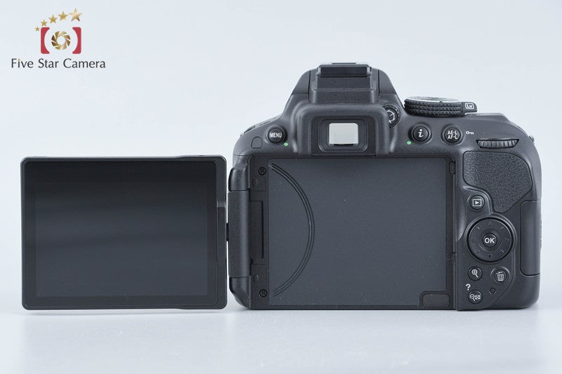 "Count 3,536" Nikon D5300 Black 24.2 MP DSLR Camera 18-55 VR II Lens from Japan