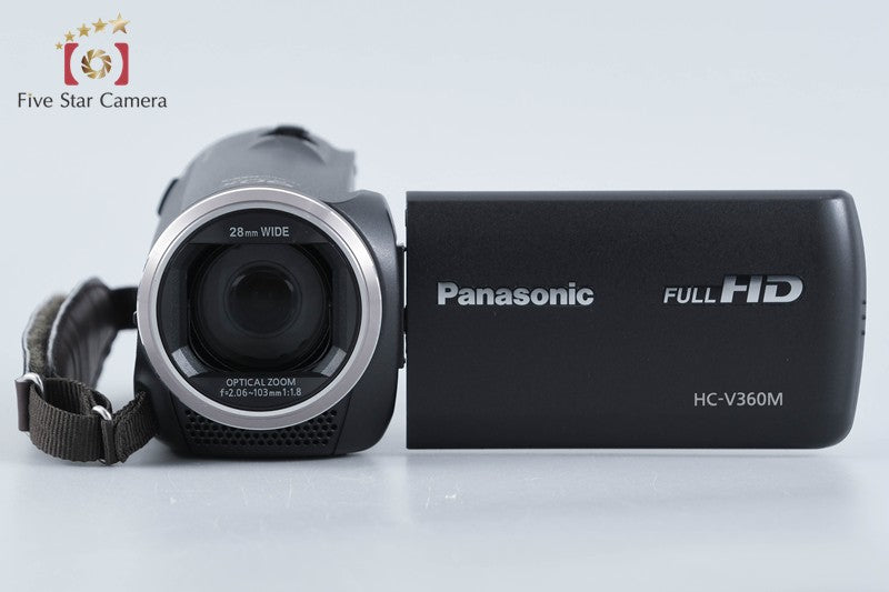 Panasonic HC-V360M 16GB 90x Zoom 2.2 MP Black Digital HD Camcorder from Japan