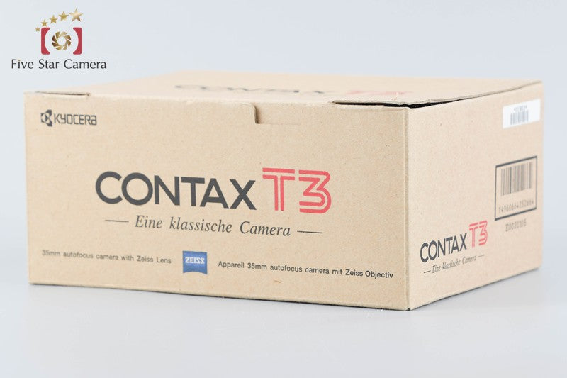 CONTAX T3 Double Teeth 35mm Point & Shoot Film Camera w/ Box from Japan