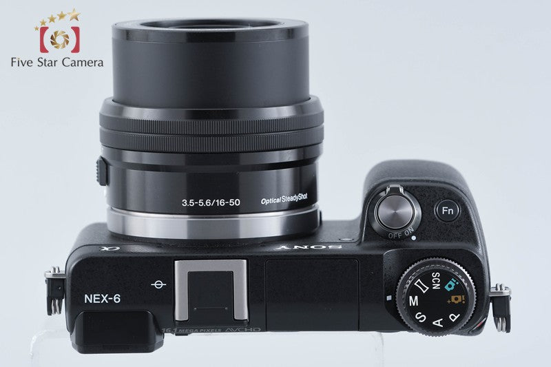 Sony α NEX-6 Black 16.1 MP 16-50 Lens w/ Box [Multiple Languages] from Japan