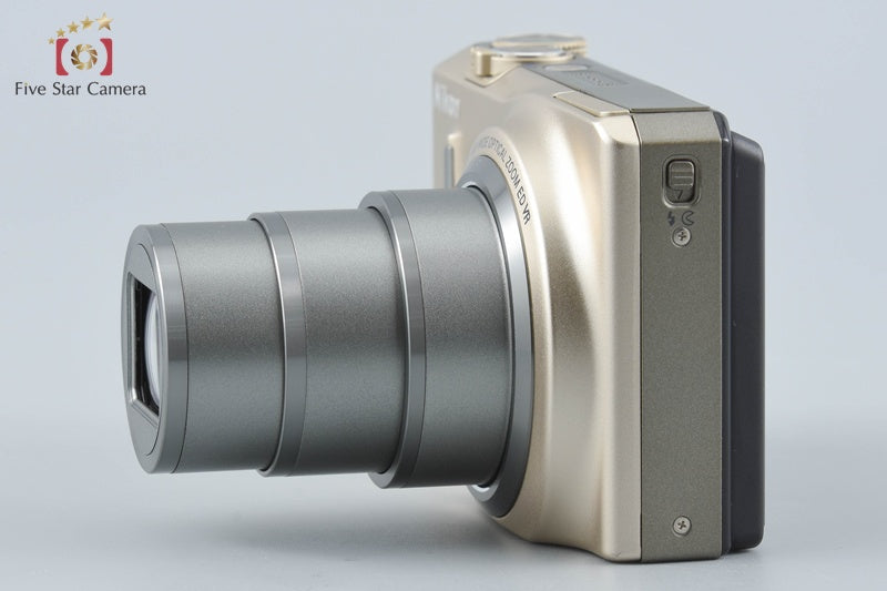 Nikon COOLPIX S9100 Sophia Gold 12.1 MP Digital Camera from Japan