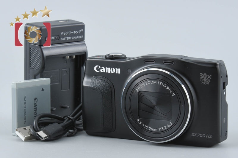 Canon PowerShot SX700 HS Black 16.1 MP Digital Camera from Japan