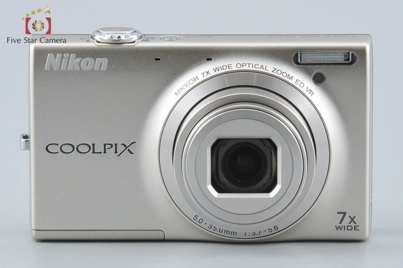 Nikon COOLPIX S6100 Champagne Silver 16.0 MP Digital Camera from Japan