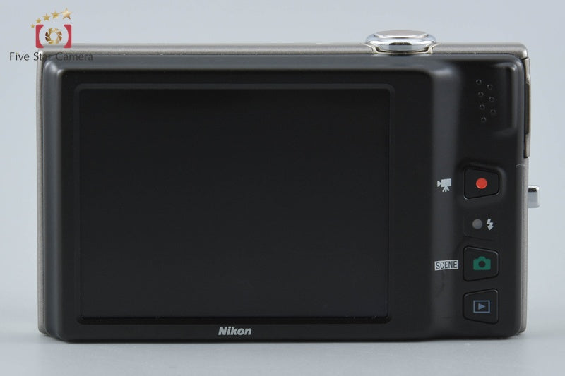 Nikon COOLPIX S6100 Champagne Silver 16.0 MP Digital Camera from Japan
