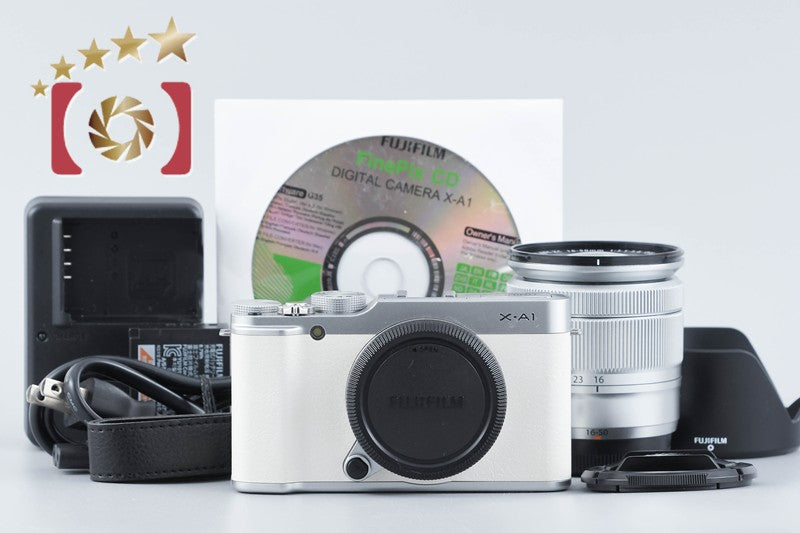 Fujifilm X-A1 White 16.3 MP Digital Camera 16-50mm Lens from Japan