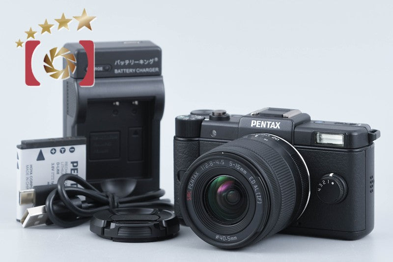 "Count 710" PENTAX Q Black 12.4MP Digital Mirrorless Camera 5-15 Lens from Japan