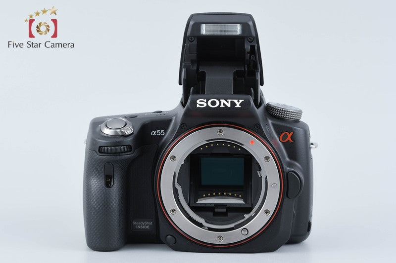 SONY α55 SLT-A55V Black 16.2 MP DSLR Camera [Japanese Language Only] from Japan