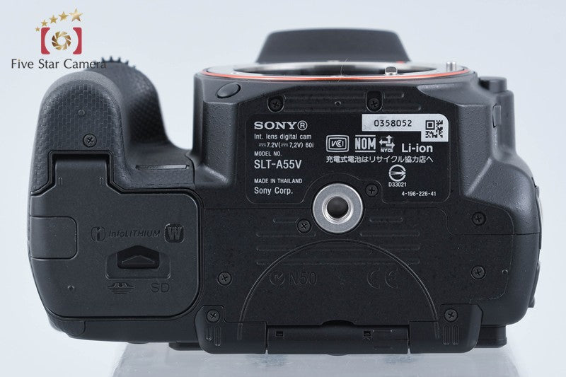 SONY α55 SLT-A55V Black 16.2 MP DSLR Camera [Japanese Language Only] from Japan