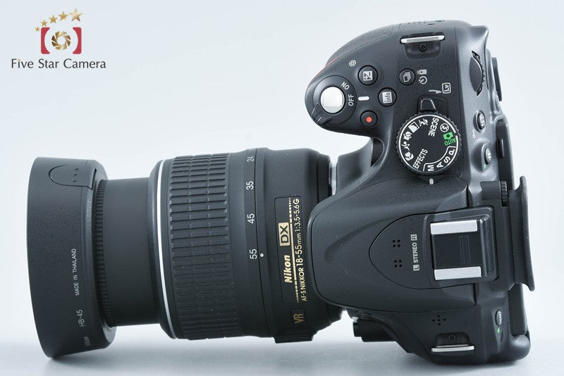 Nikon D5200 Black 24.1 MP DSLR Camera 18-55 VR Lens from Japan