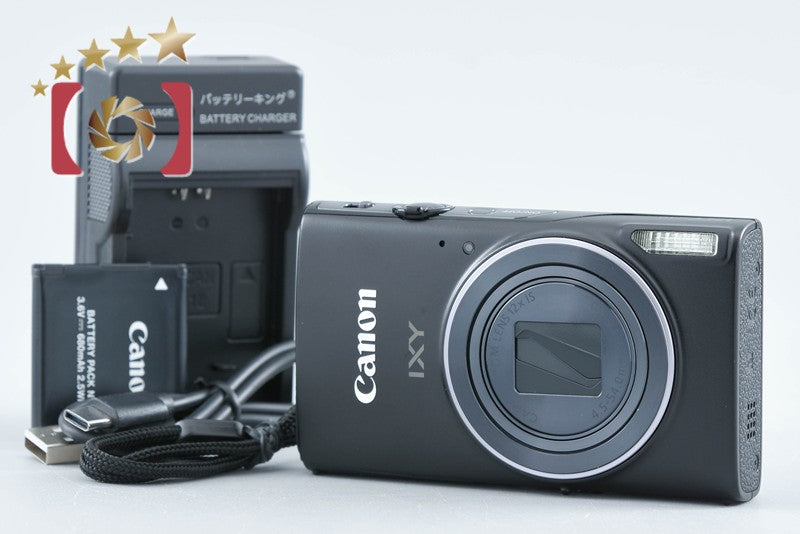 Canon IXY 640 Black 20.2 MP Digital Camera from Japan