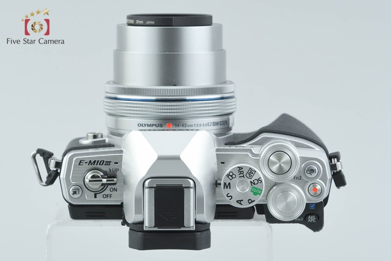 Olympus OM-D E-M10 Mark III Silver 16.1MP Digital Camera 14-42 Lens from Japan