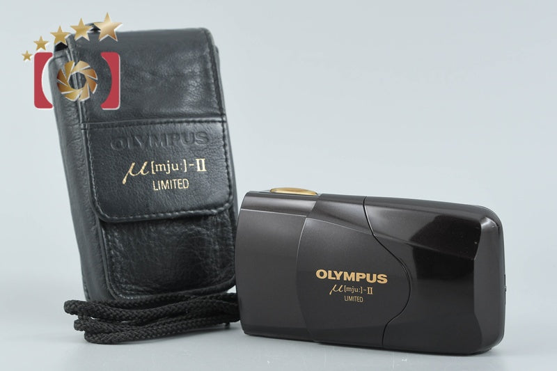 Olympus μ[mju:]-II LIMITED Brown 35mm Point & Shoot Film Camera from Japan
