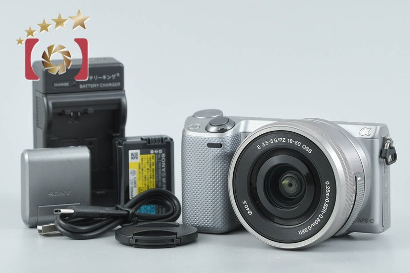 "Count 4,692" Sony α NEX-5R Silver 16-50 Lens [Multiple Languages] from Japan