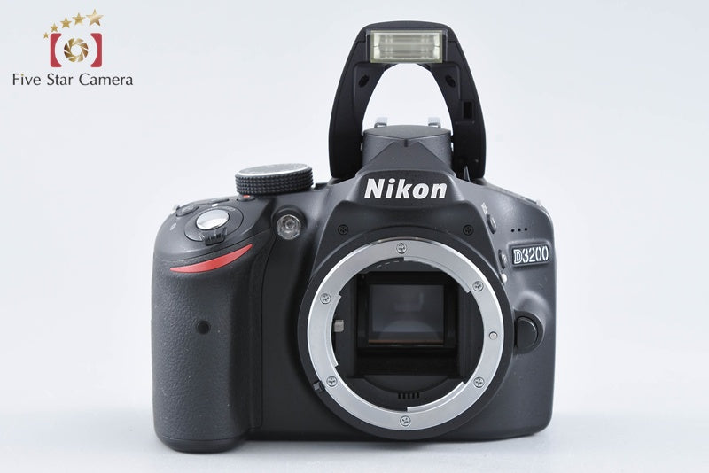 "Count 5,315" Nikon D3200 Black 24.2 MP DSLR 18-55 VR Lens w/ Box from Japan