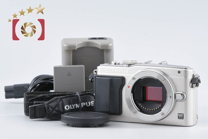 "Count 3,276" Olympus PEN Lite E-PL5 Silver 16.5 MP Mirrorless Camera from Japan