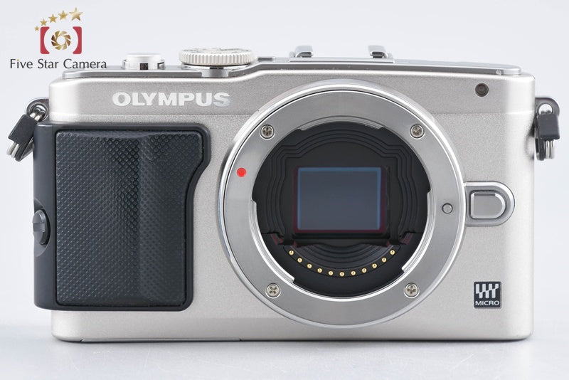 "Count 3,276" Olympus PEN Lite E-PL5 Silver 16.5 MP Mirrorless Camera from Japan