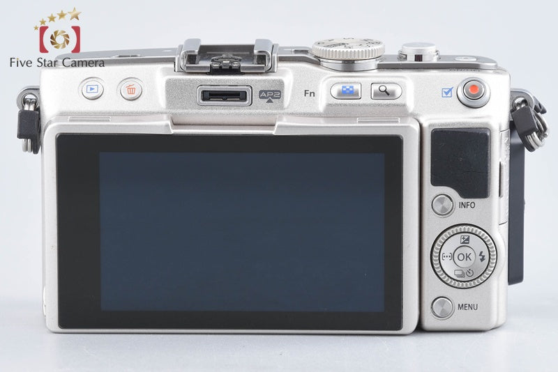 "Count 3,276" Olympus PEN Lite E-PL5 Silver 16.5 MP Mirrorless Camera from Japan