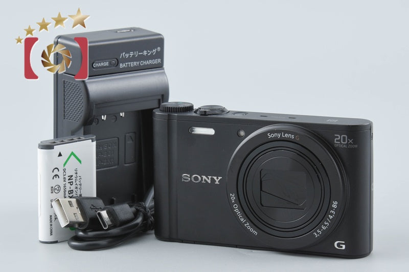 Sony Cyber-Shot DSC-WX350 Black Digital Camera [Multiple Languages] from Japan