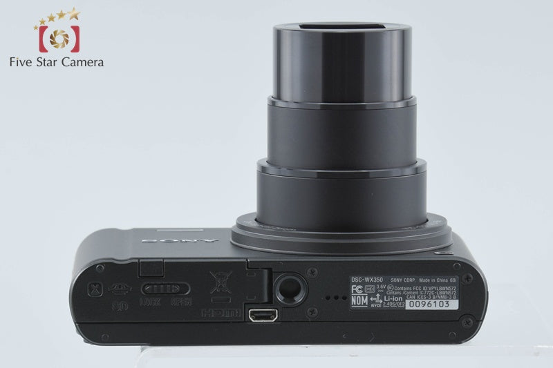 Sony Cyber-Shot DSC-WX350 Black Digital Camera [Multiple Languages] from Japan