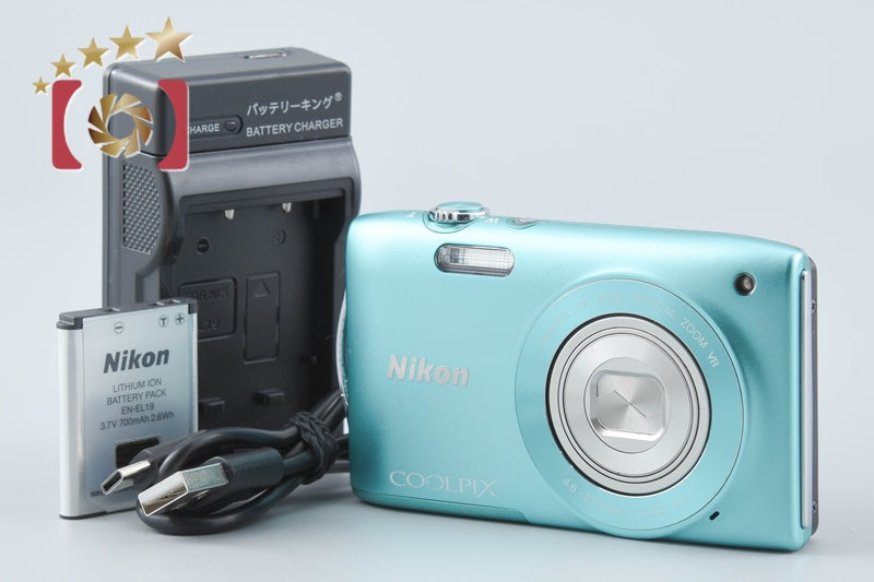 Nikon COOLPIX S3300 Mint Green 16.0 MP Digital Camera from Japan