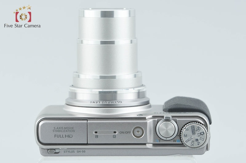 Olympus Stylus SH-50 Silver 16.0 MP Digital Camera from Japan