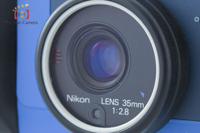 Nikon L35 AW AD Blue 35mm Point & Shoot Film Camera from Japan
