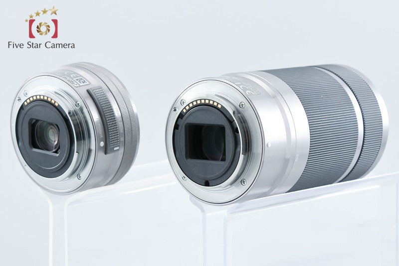 Sony α NEX-5T Silver 16.1 MP 16-50 55-210 Lenses [Multiple Languages] from Japan