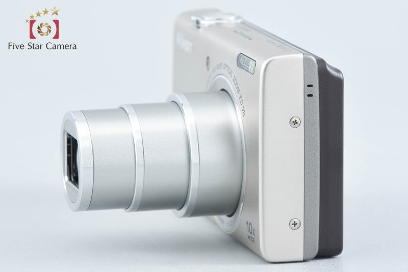 Nikon COOLPIX S6200 Platinum Silver 16.0 MP Digital Camera from Japan