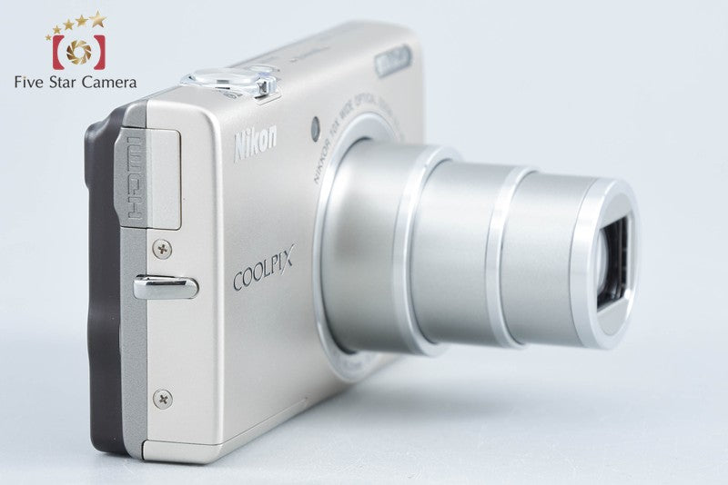 Nikon COOLPIX S6200 Platinum Silver 16.0 MP Digital Camera from Japan