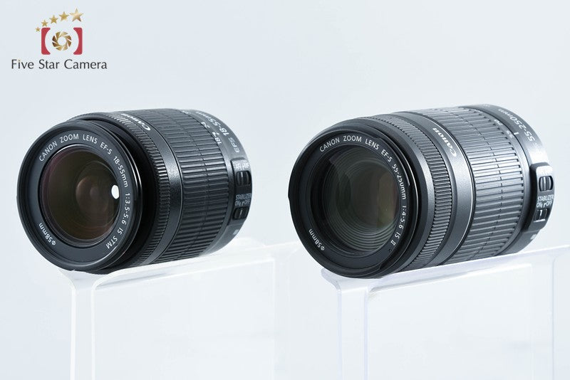 Canon EOS Kiss X7 / Rebel SL1 / 100D 18.0 MP 18-55 55-250 Lenses from Japan