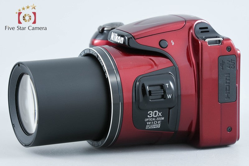 Nikon COOLPIX L820 Red 16.0 MP Digital Camera from Japan