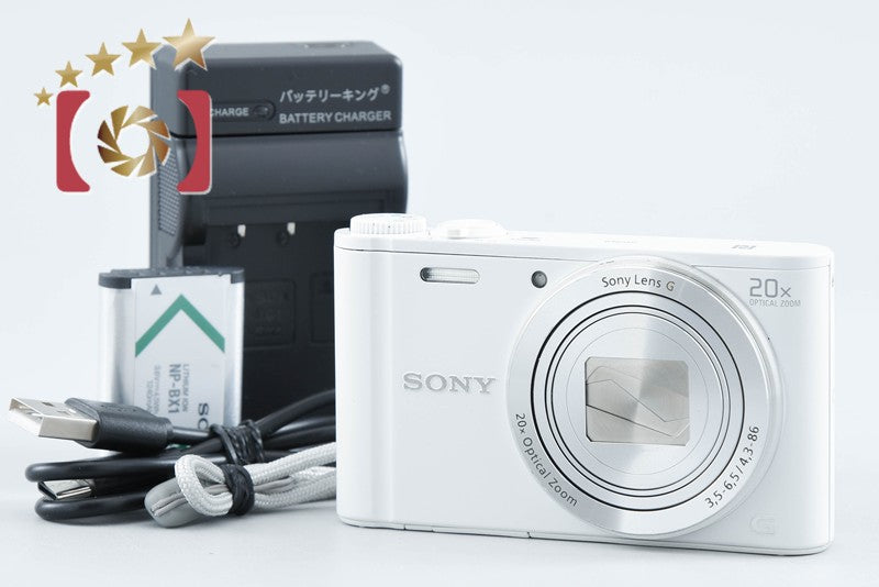 Sony Cyber-Shot DSC-WX350 White Digital Camera [Multiple Languages] from Japan