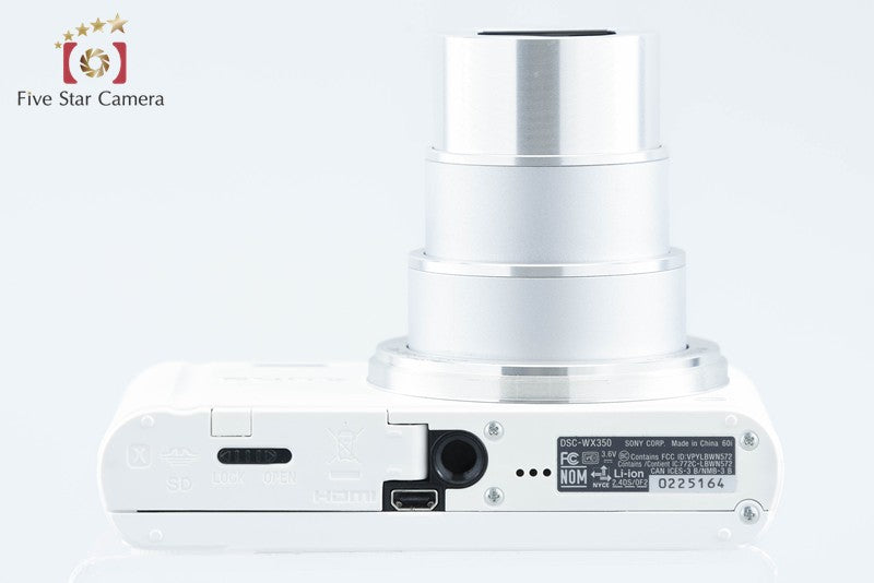 Sony Cyber-Shot DSC-WX350 White Digital Camera [Multiple Languages] from Japan