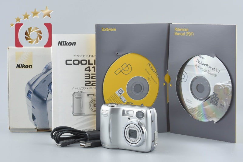 Nikon COOLPIX 4100 Chrome Silver 4.0 MP Digital Camera w/ Box from Japan