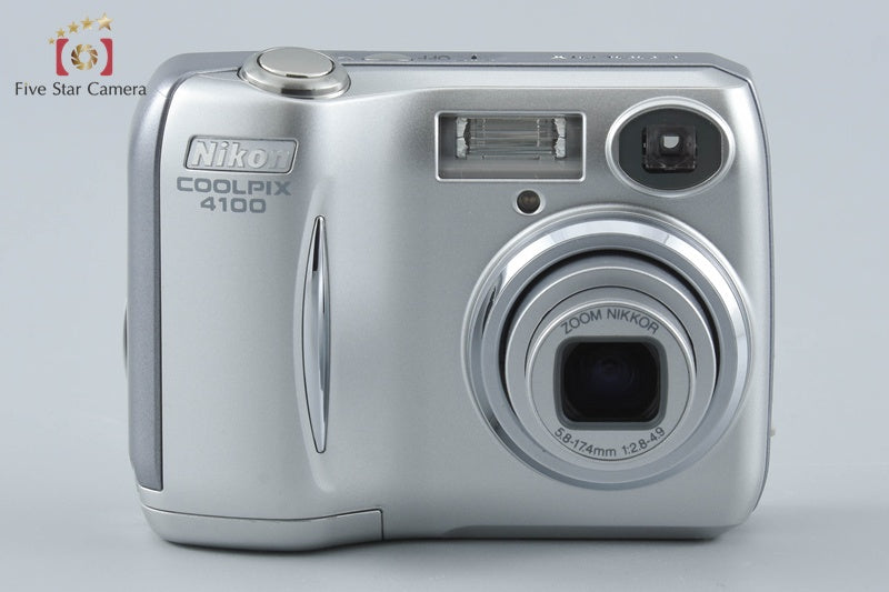 Nikon COOLPIX 4100 Chrome Silver 4.0 MP Digital Camera w/ Box from Japan